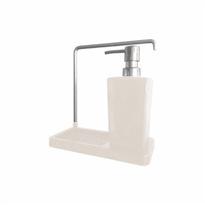 Kitchen Soap Dispenser with Towel Rail and Sponge Holder, 420 ml