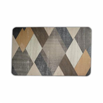 Absorbent Bath Floor Mat 45 x 75 cm with Non Slip Rubber Base