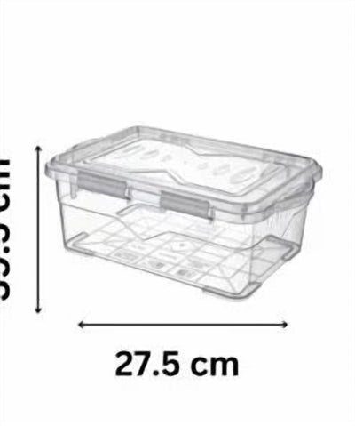 Freezer Safe Food Storage Box with Airtight Clip Lock Lid