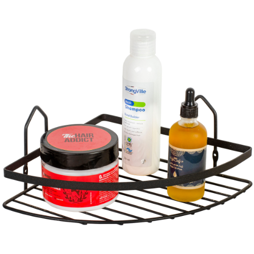 Black Shower corner organizer shelf