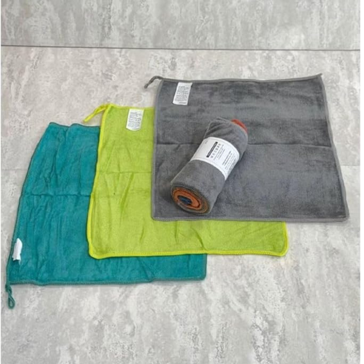 Microfiber Cleaning Towel Set (3 Pcs) – Ultra-Absorbent
