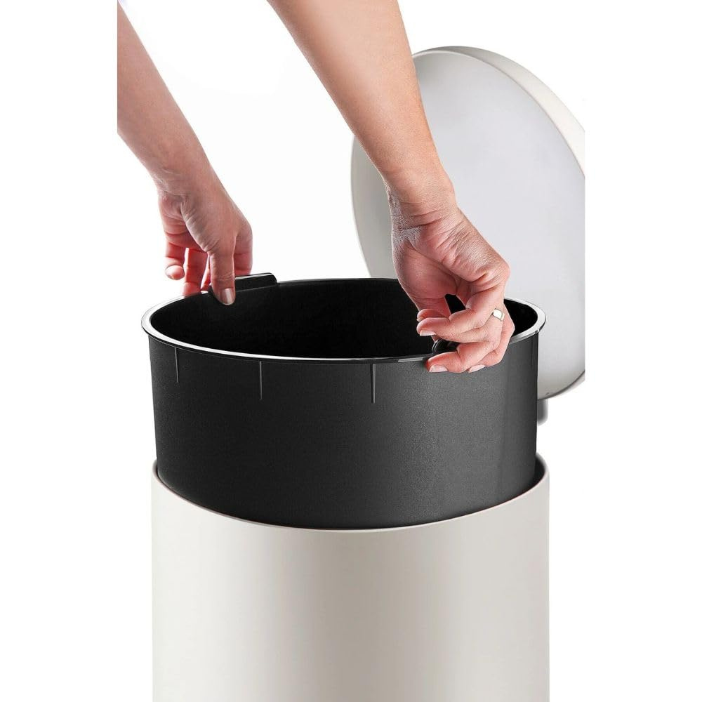 Stainless Steel Pedal Waste Bin – Soft-Close Dome Lid, 30 Liter