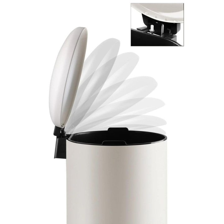 Stainless Steel Pedal Waste Bin – Soft-Close Dome Lid, 30 Liter