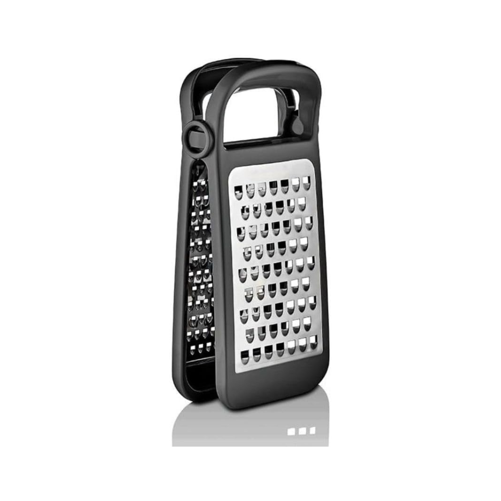 مبشرة جبن وخضراوات قابلة للطي - ستانلس ستيل، مانعة للانزلاق، ثنائية الجوانب