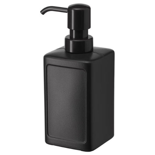 IKEA soap dispenser 450 ml black front view