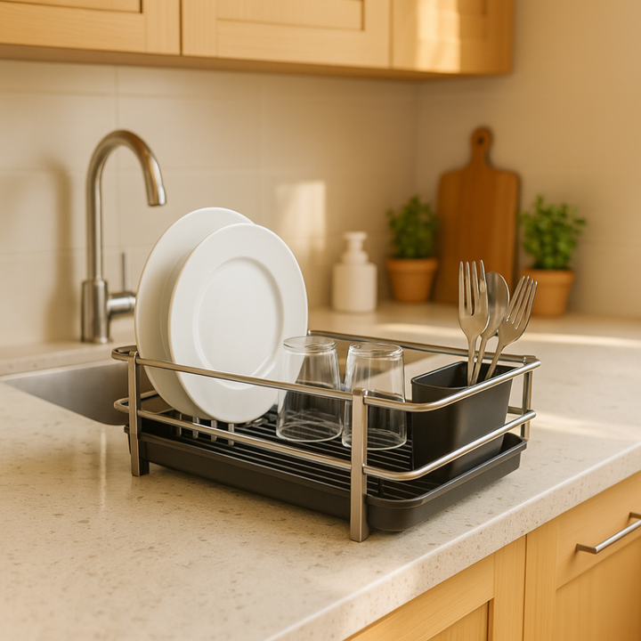 Primanova Blanka Dish Rack with Cutlery Holder