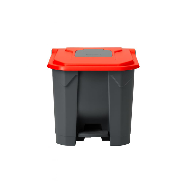 Garbage Container Set with Snap-On Lids – Recycling Bins, 30 Liter