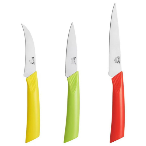 3-piece knife set from Ikea, Multi-colours