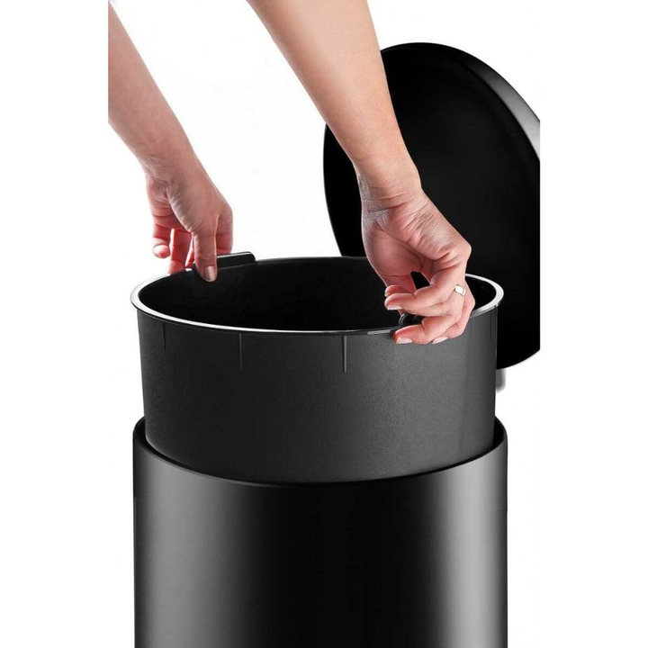 Stainless Steel Pedal Waste Bin – Soft-Close Dome Lid, 30 Liter