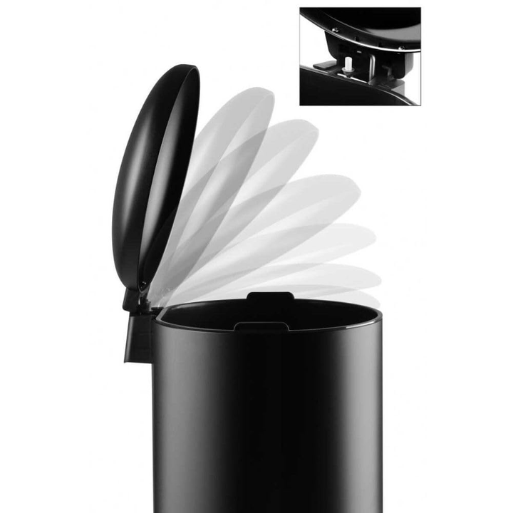 Stainless Steel Pedal Waste Bin – Soft-Close Dome Lid, 30 Liter