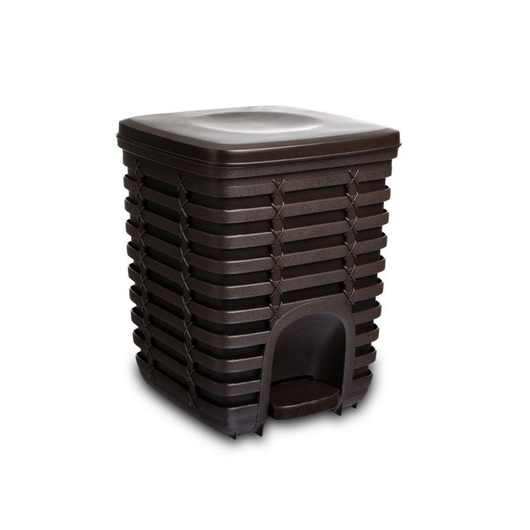 Palm Plastic basket with Pedal-9 Liters