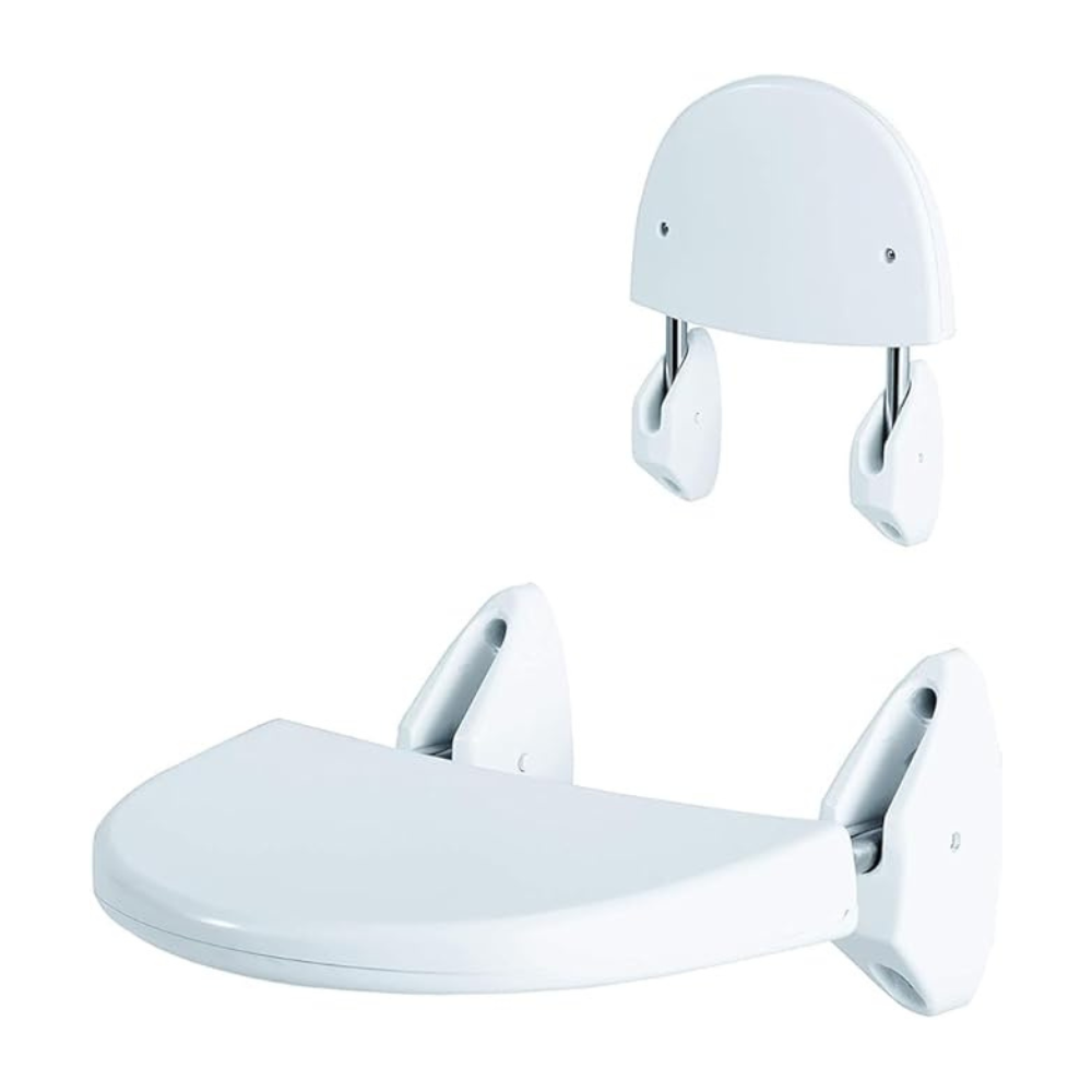Primanova wall-mounted bathtub seat Aluminium  front view