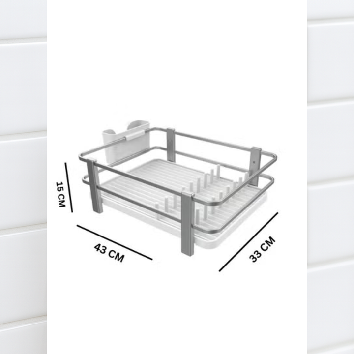 Primanova Blanka Dish Rack with Cutlery Holder