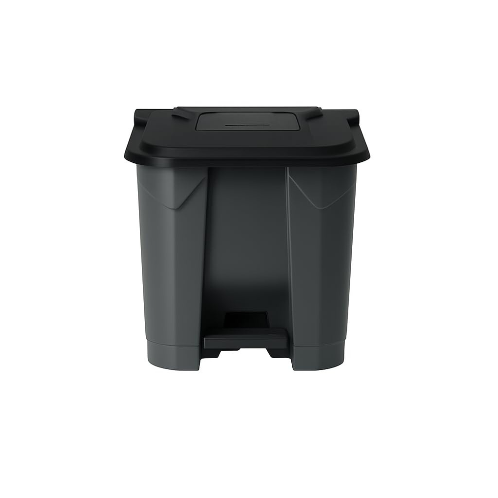 Garbage Container Set with Snap-On Lids – Recycling Bins, 30 Liter