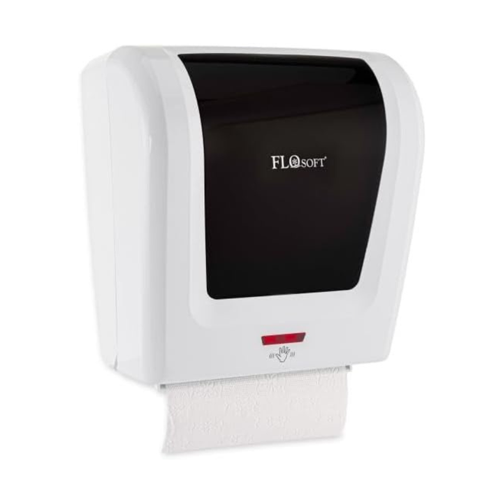موزع مناشف ورقية أوتوماتيكي بمستشعر - مثبت على الحائط، أبيض