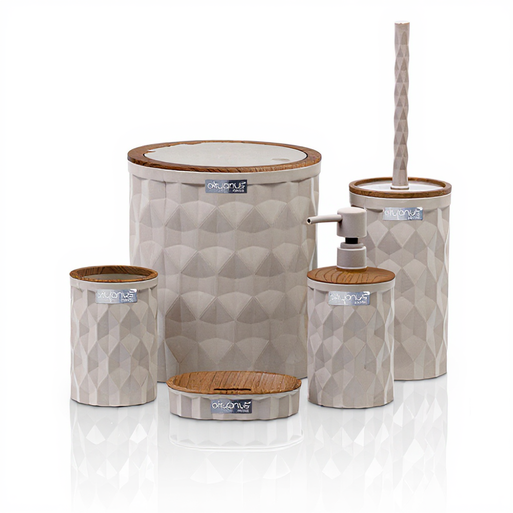 Okyanus bathroom set Plastic  front view