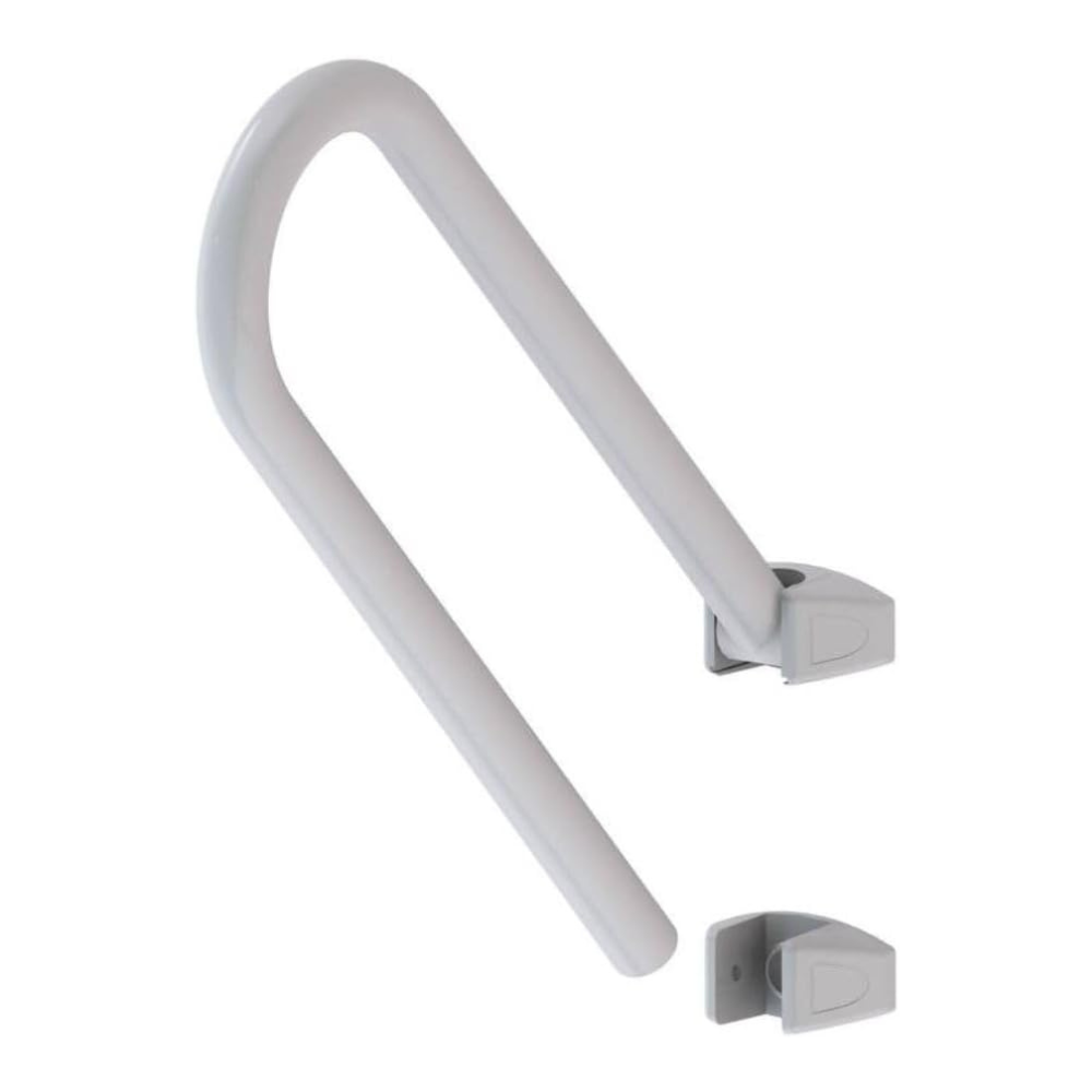 Primanova wall-mounted foldable grab bar Stainless steel  front view