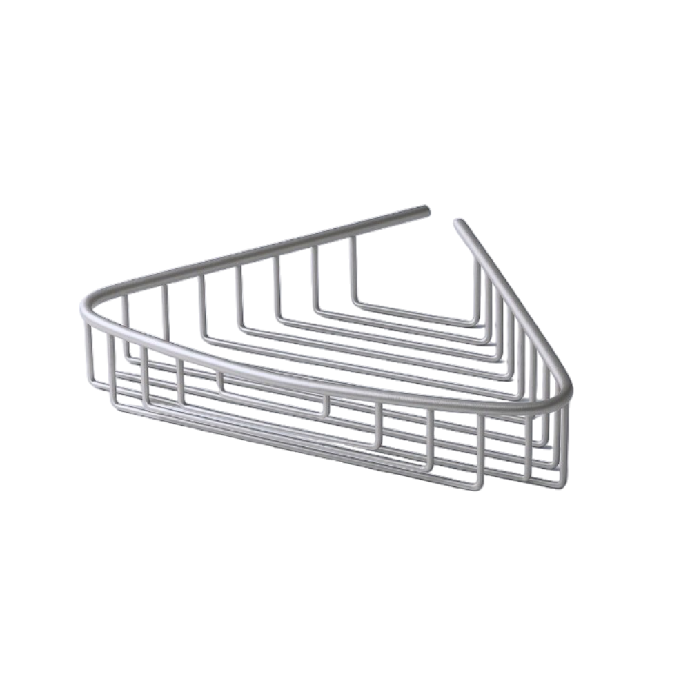 Primanova bathroom shelf Aluminum 1 front view