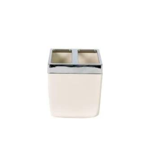 Acrylic Bathroom Set 5 Pieces with Silver Frame