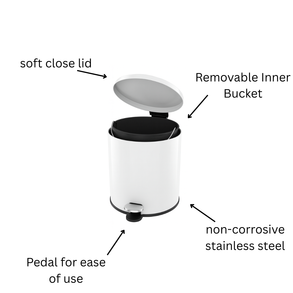 Soft Close Stainless Steel Basket- 6 Liters