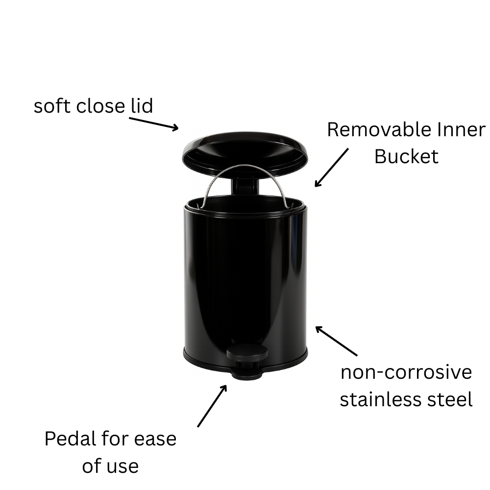 Soft Close Stainless Steel Basket- 6 Liters