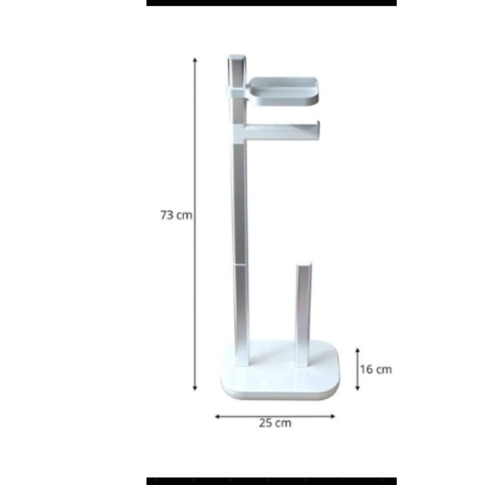 Toilet Roll Holder with Shelf for Mobile