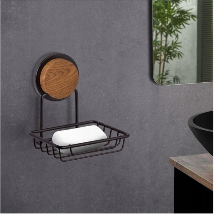 No-Drill Soap Dish Holder – Adhesive Wall Mount, Rust-Resistant