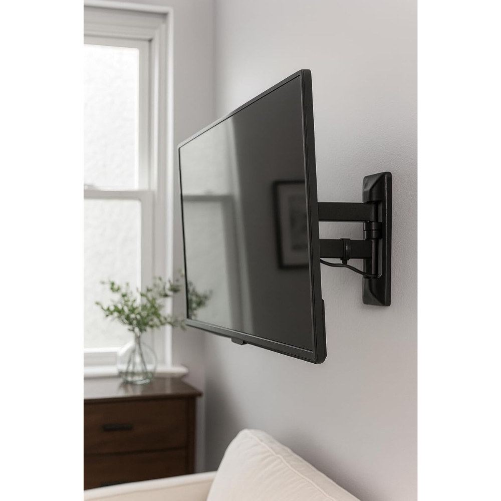 Full-Motion TV Wall Mount – 22–42" Screens, Tilt 15°, 40 kg