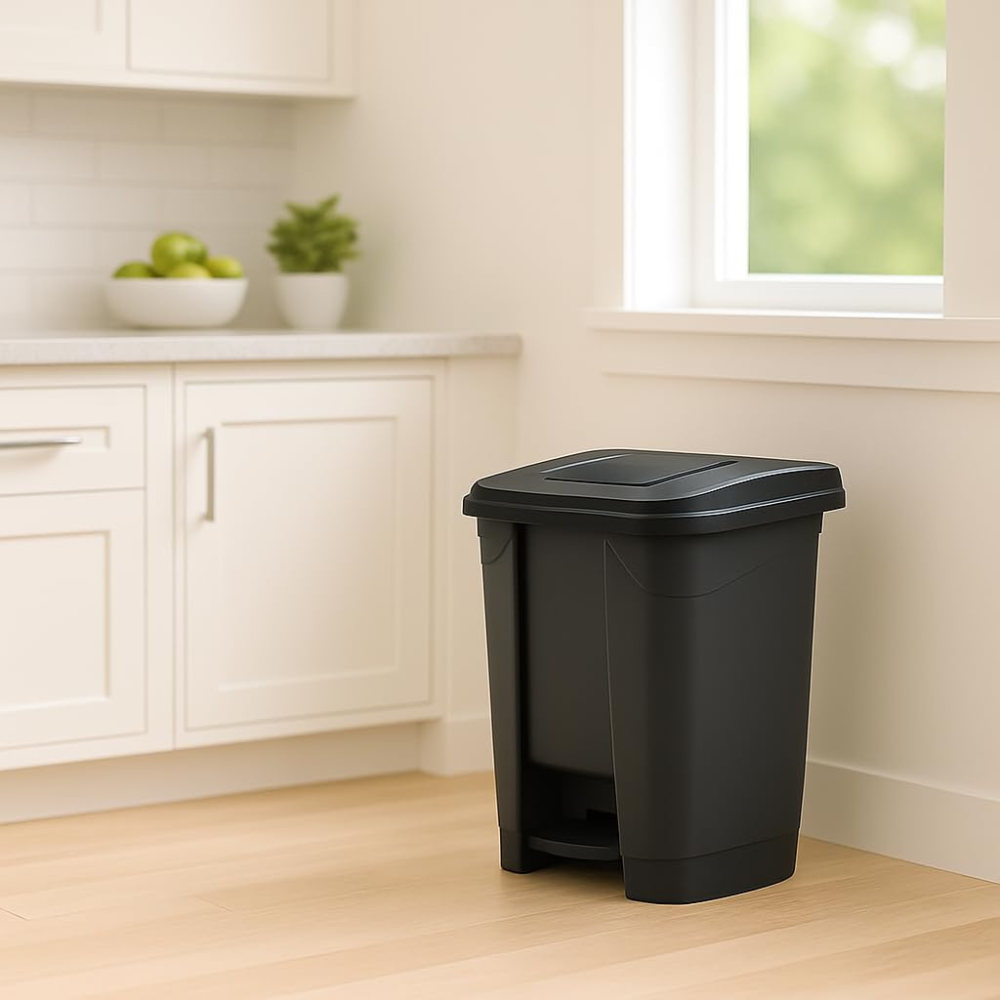 Garbage Container Set with Snap-On Lids – Recycling Bins, 30 Liter