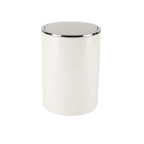 Primanova trash can 6 Liter beige front view