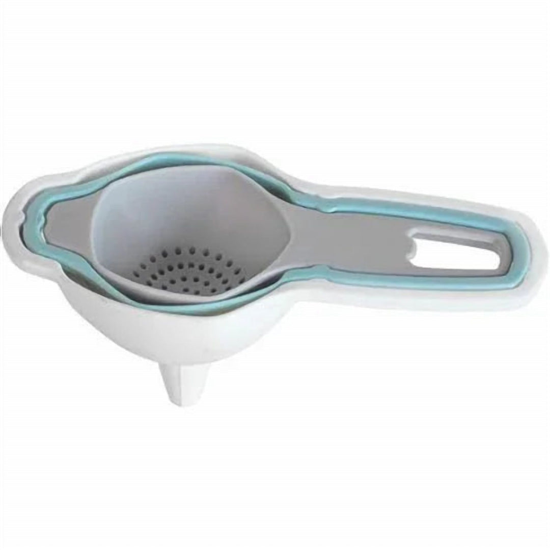 3 Piece BPA-Free Plastic Strainer Set for Tea, Coffee & Flour