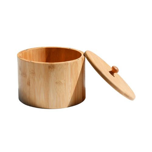 Bamboo Storage Box With Lid-500 ml