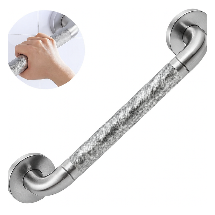 Wall-Mounted Safety Grab Bar 46 cm –  Steel Support | Primanova