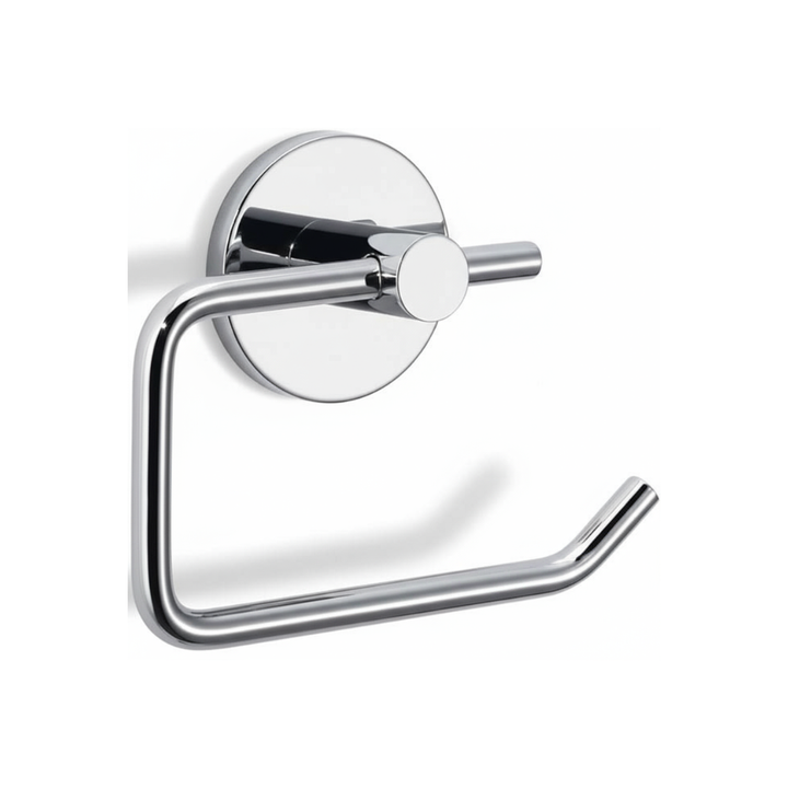 Toilet Paper Holder Wall Mounted, Open Chrome – Single Roll
