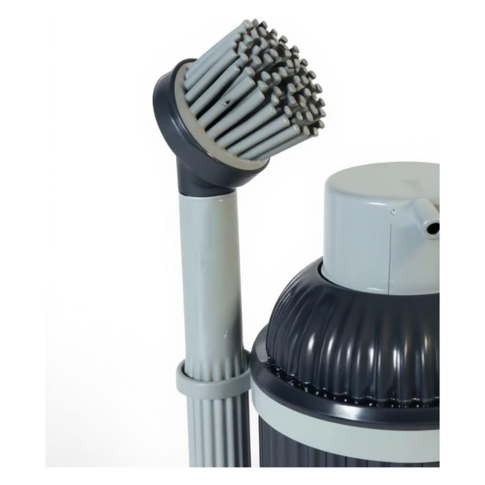 Kitchen Soap Dispenser Set with Brush & Towel Holder, 900ml