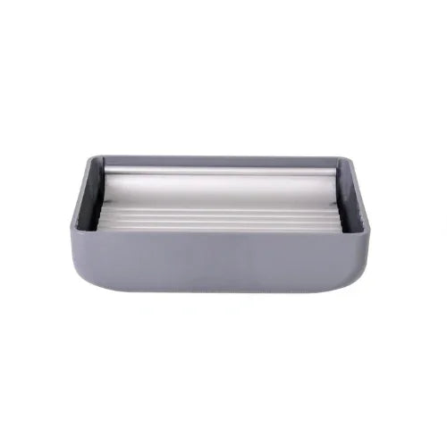 Acrylic Bathroom Set 5 Pieces with Silver Frame