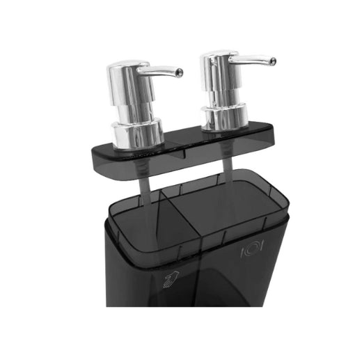 Double Kitchen Soap Dispenser With Sponge Holder-330 ML