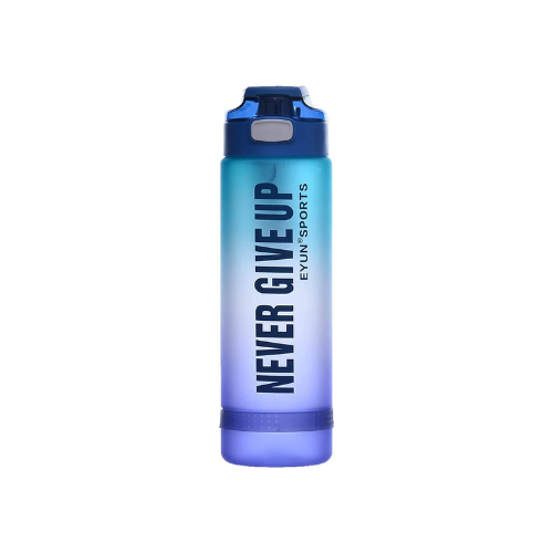 Flosoft water bottle 1000 ml blue front view