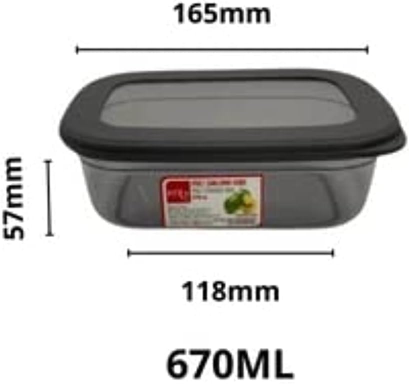 Set of 3 Food storage containers-(1200, 670 ,400 ) ml
