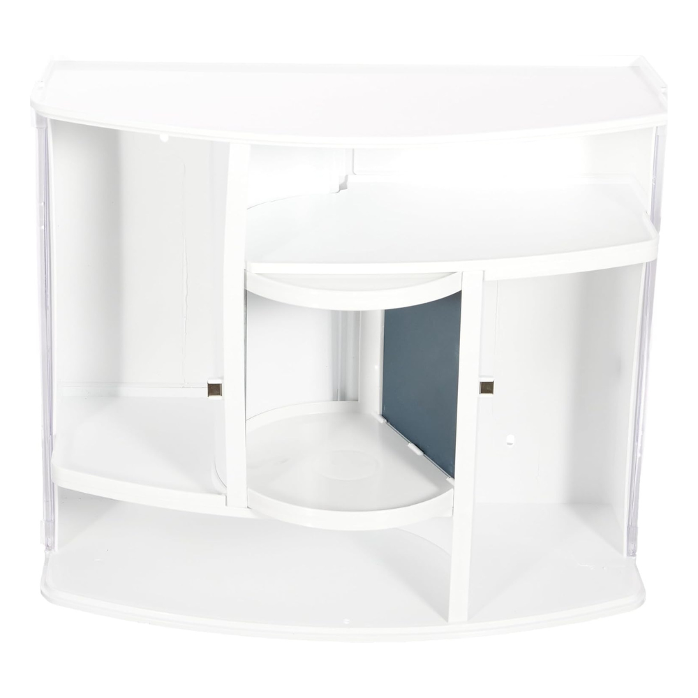 خزانة أدوية مثبتة على الحائط 38 × 17 × 32 سم – باب شفاف ومرآة