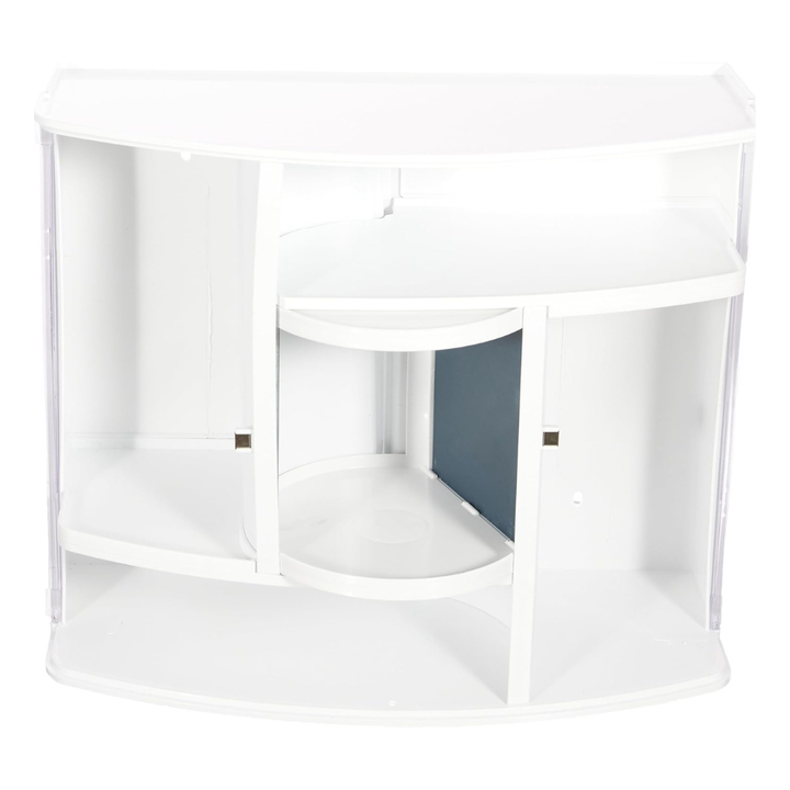 خزانة أدوية مثبتة على الحائط 38 × 17 × 32 سم – باب شفاف ومرآة