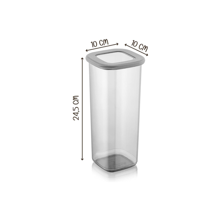 Square Food Container With Silicone Lid