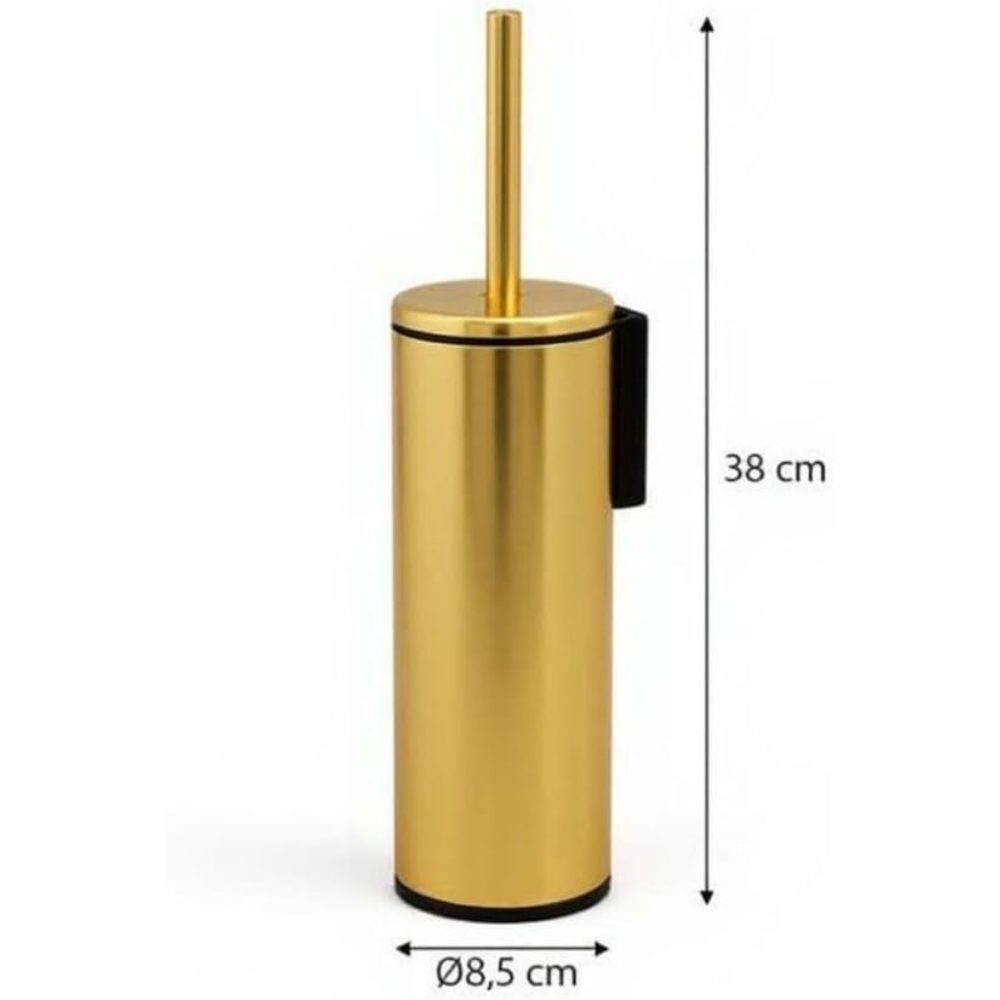 Wall-Mounted Toilet Brush with Holder – Aluminum