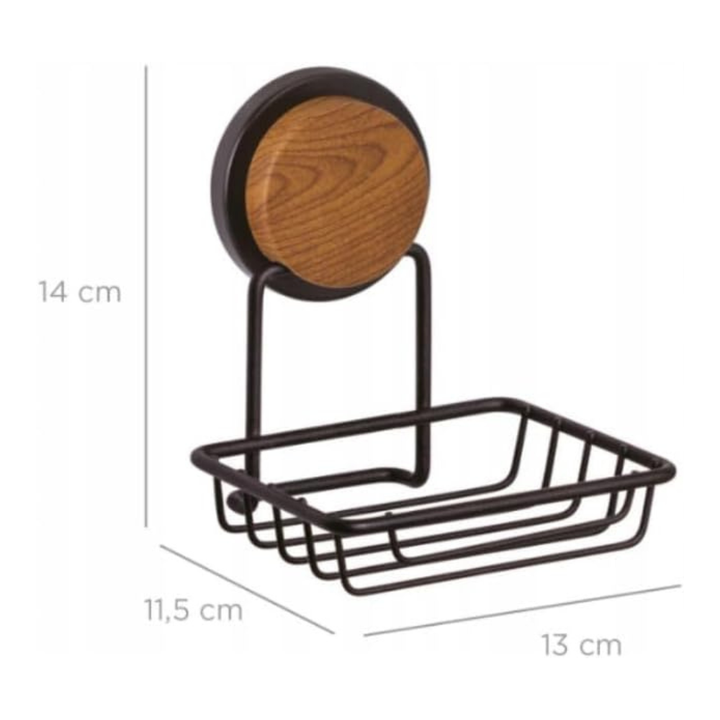 No-Drill Soap Dish Holder – Adhesive Wall Mount, Rust-Resistant