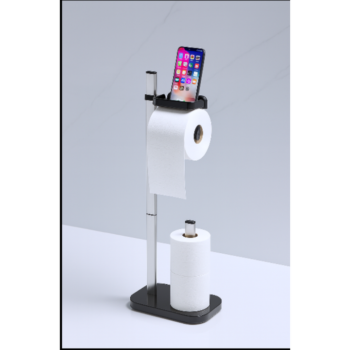 Toilet Roll Holder with Shelf for Mobile