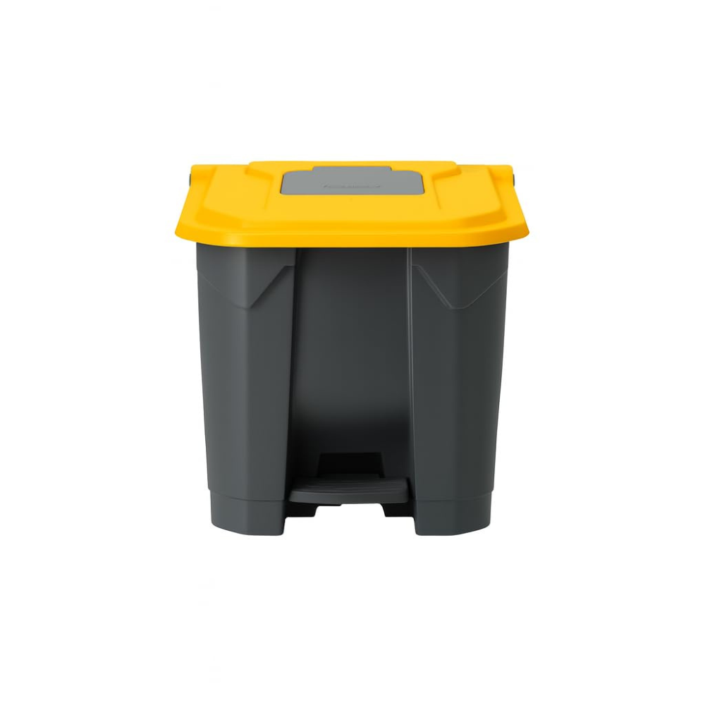 Garbage Container Set with Snap-On Lids – Recycling Bins, 30 Liter