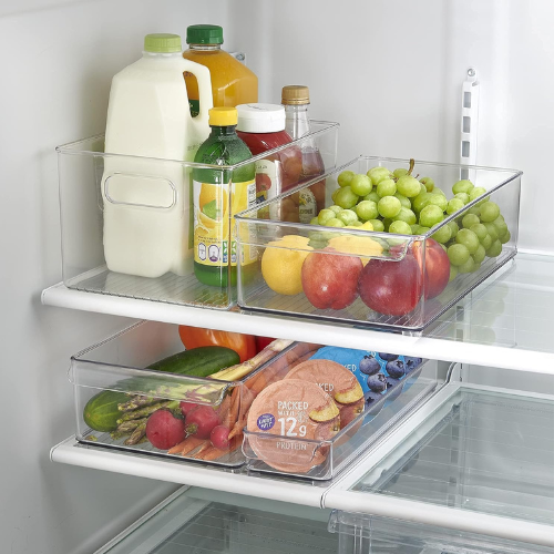 Acrylic Refrigerator Organizer Bins for Fridge