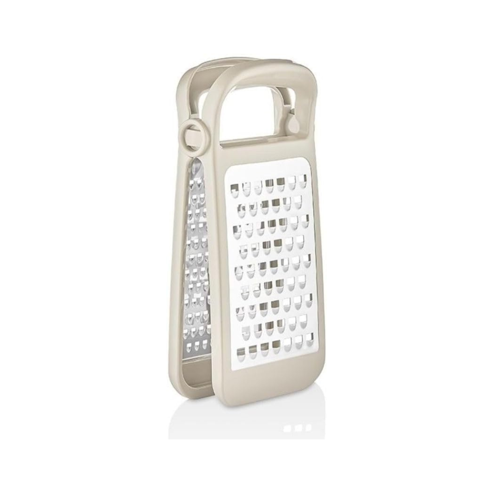 مبشرة جبن وخضراوات قابلة للطي - ستانلس ستيل، مانعة للانزلاق، ثنائية الجوانب