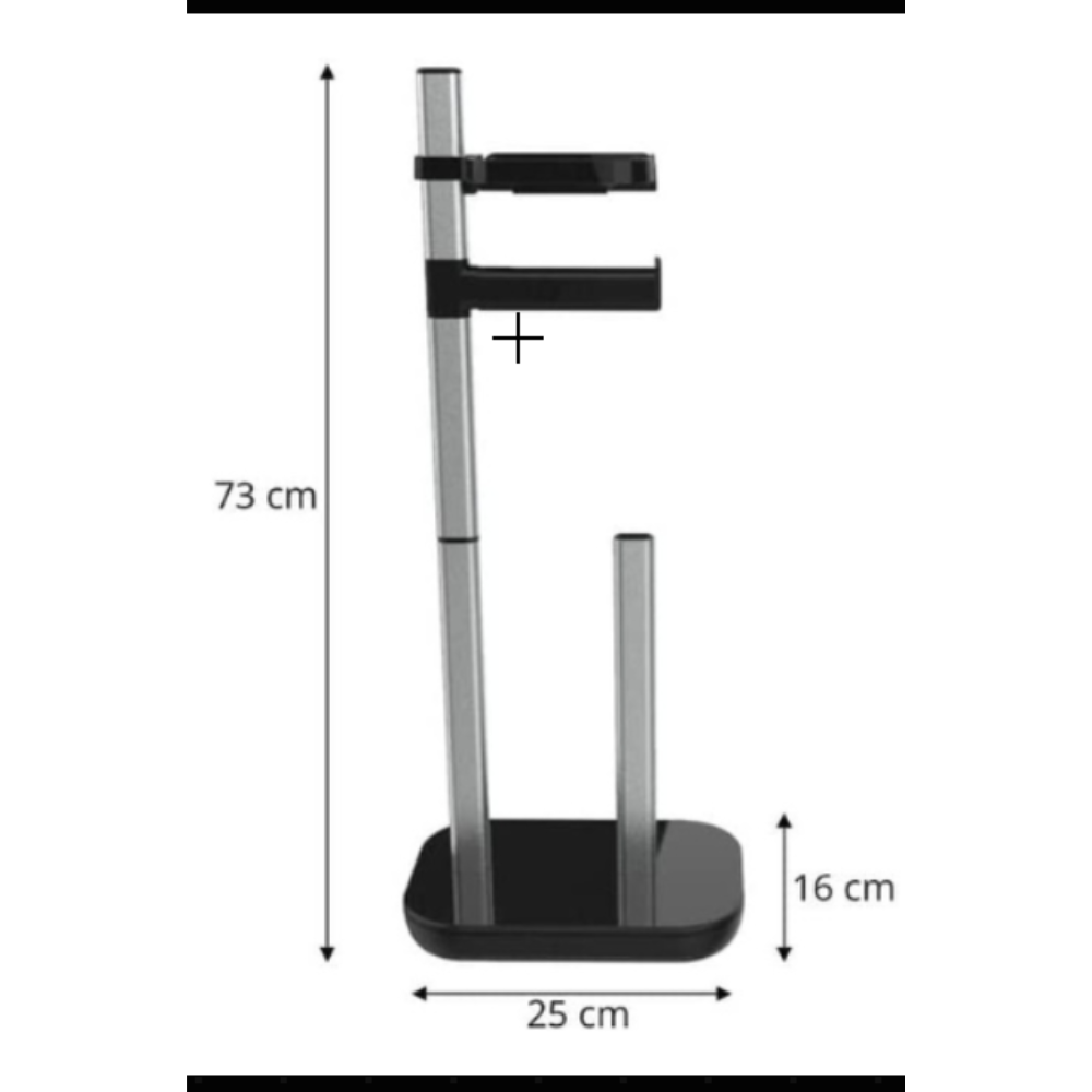 Toilet Roll Holder with Shelf for Mobile