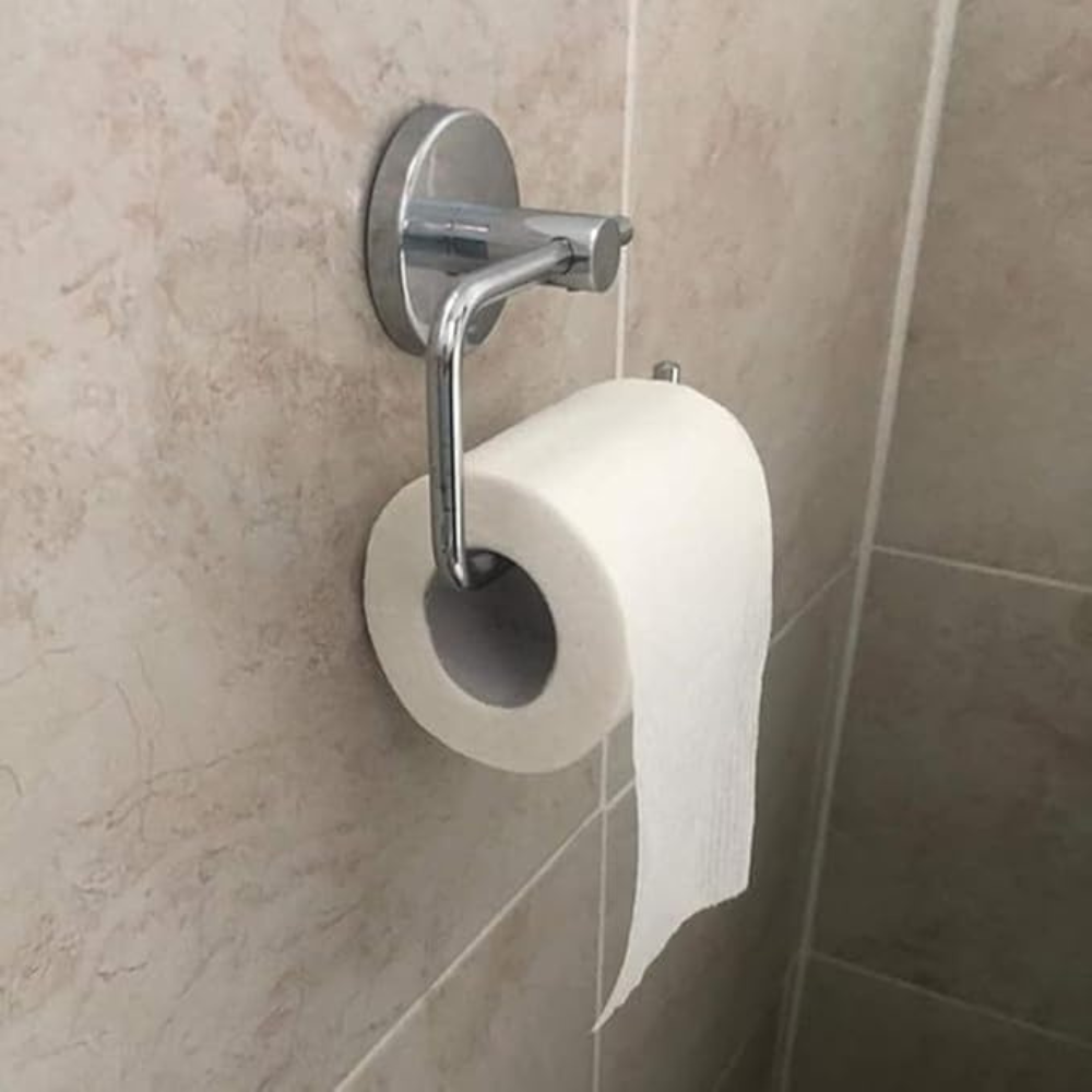 Toilet Paper Holder Wall Mounted, Open Chrome – Single Roll